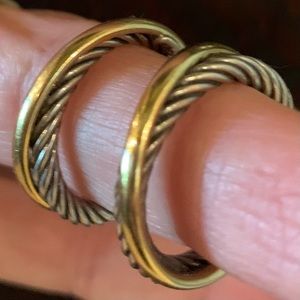 David Yurman  Crossover Collection Medium Hoop Ear